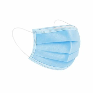 Маска гигиеническая трехслойная одноразовая B&B bright.balanced голубая, 50 шт.