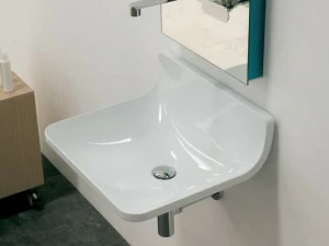Pt54l Подвесная раковина настенная овальная Ceramica Flaminia Plate белая
