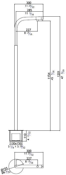 MGS Смеситель для умывальника из нержавеющей стали Minimal sun-id-1363619 - Вид №2