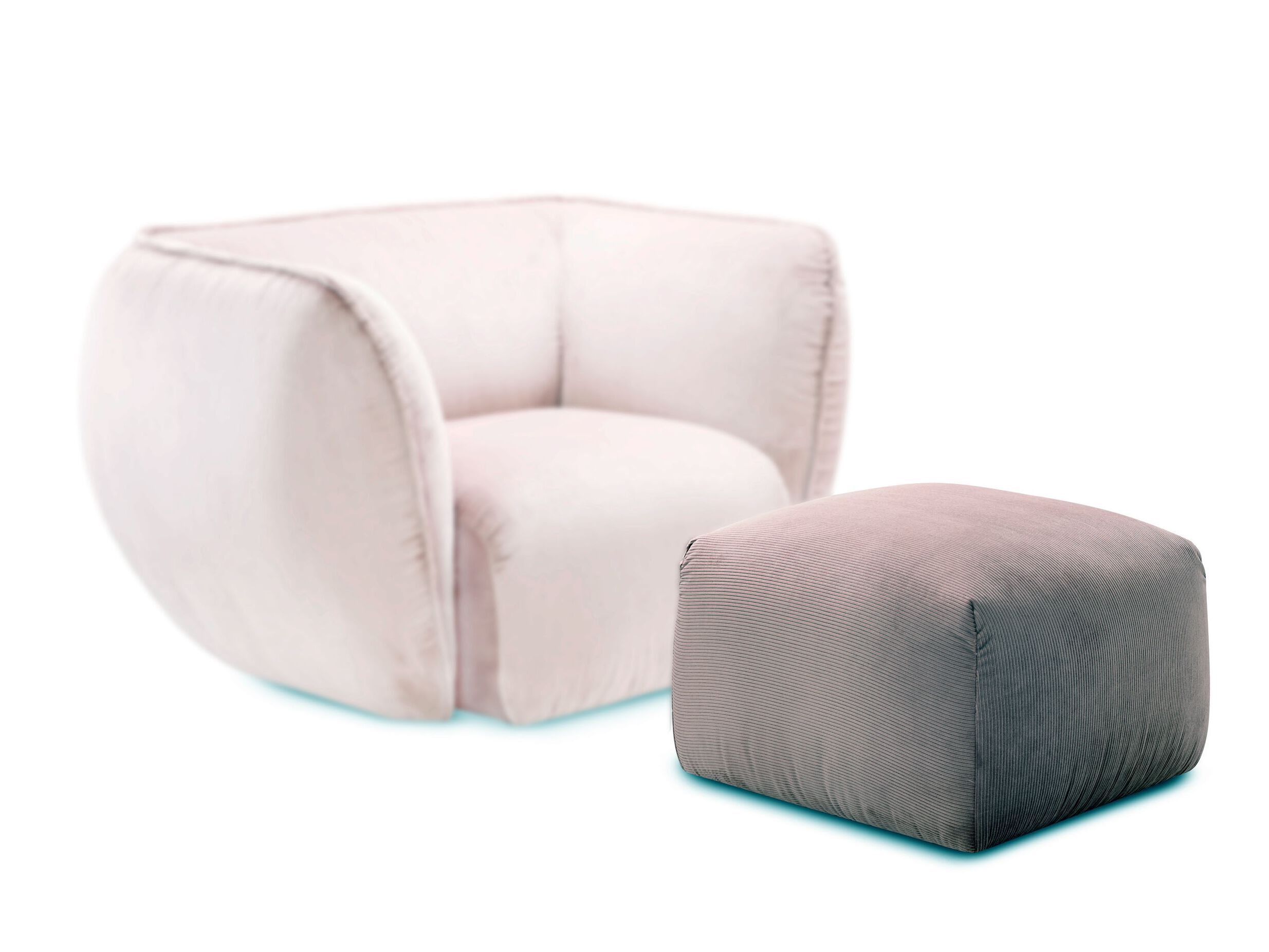 Квадратный пуф из ткани Freifrau Mia ARCH-00060115 - Вид №2