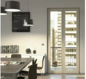 NAVELLO Распашная французская дверь из дерева - алюминия City