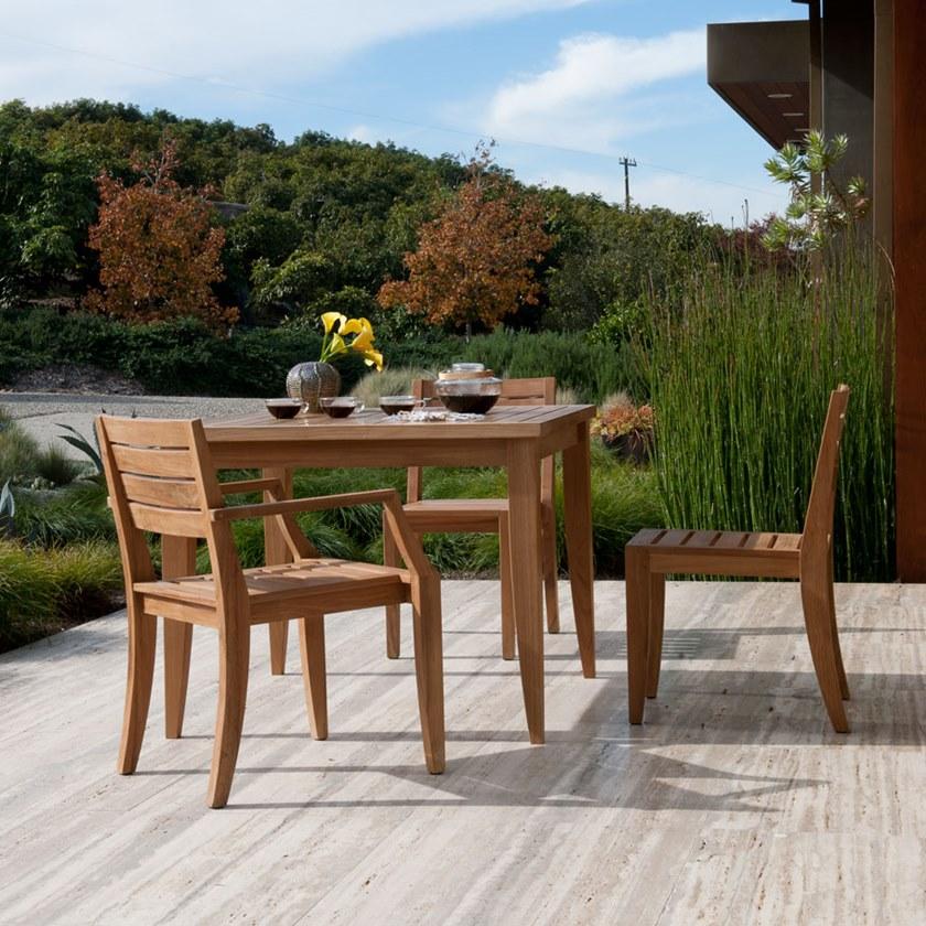 JANUS et Cie Штабелируемый стул из тикового дерева с подлокотниками Relais sun-id-1461787 - Вид №5