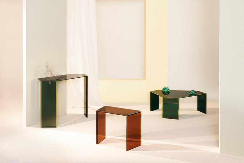 Glas Italia Хрустальный журнальный столик Bisel sun-id-1414430 - Вид №1