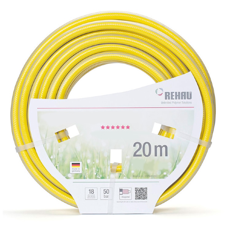 Шланг поливочный Quattroflex PLUS REHAU 5/8"(15.0/2.6 мм) бухта 25м 097486200 - Вид №2