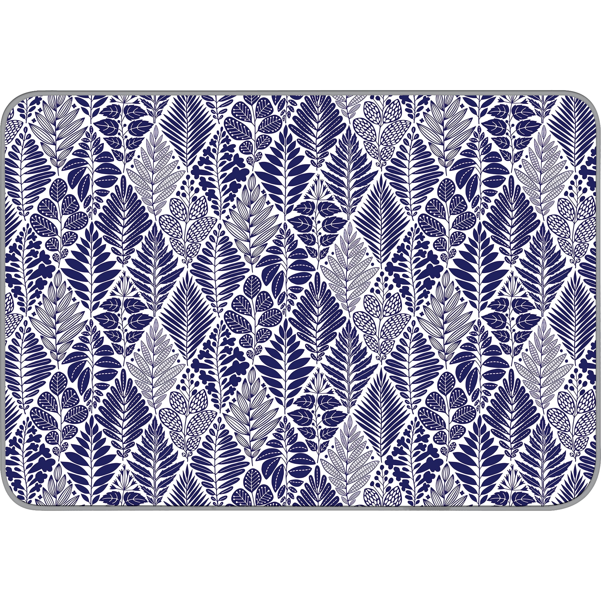 82715957 Скатерть с бейкой «Листья», прямоугольная, 160х135 см, цвет синий Мажор Santreyd  - Вид №1