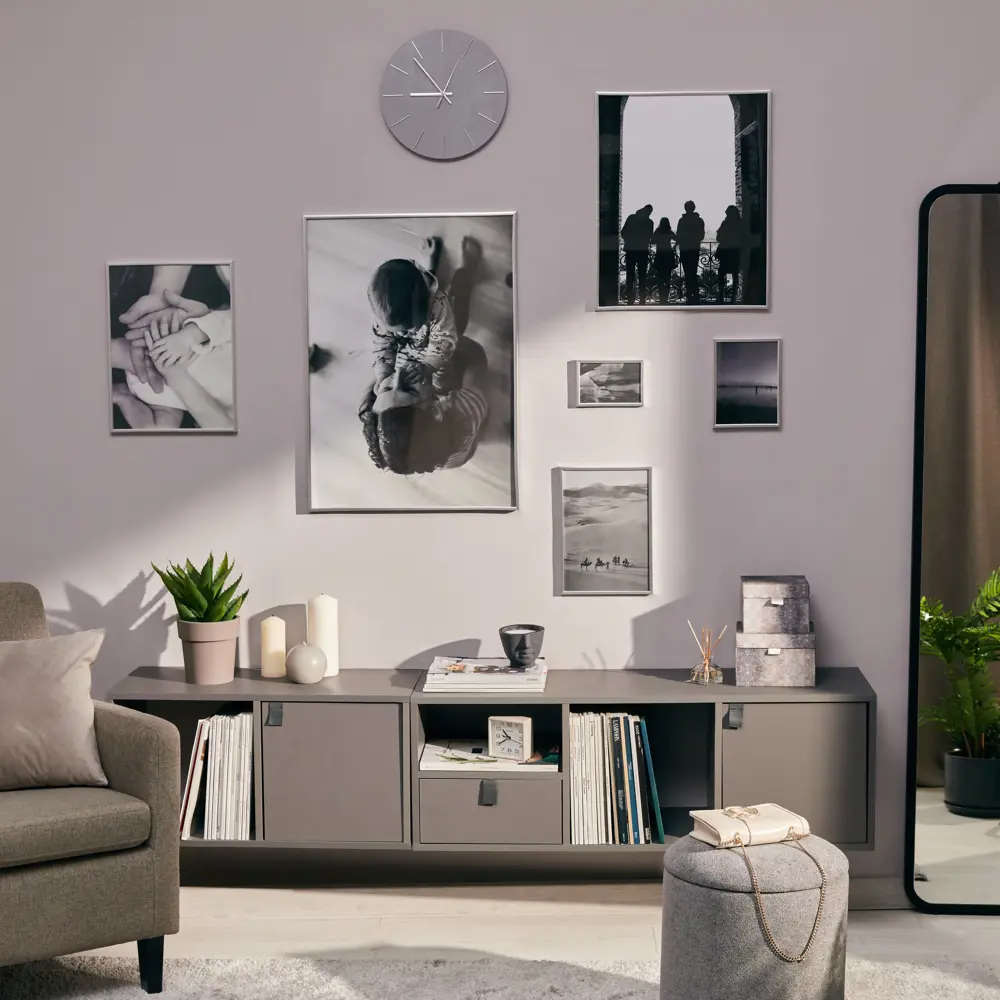 Фоторамка Kreaforta Lila серебристая 40×50 см для интерьера 89398525 STLM-1582731 - Вид №7