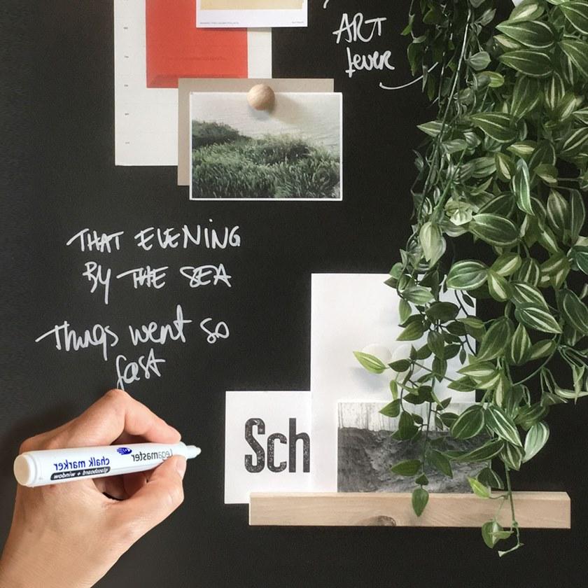 Groovy Magnets Однотонный клейкий виниловый декор Writable St-mark-62x90 - Вид №2