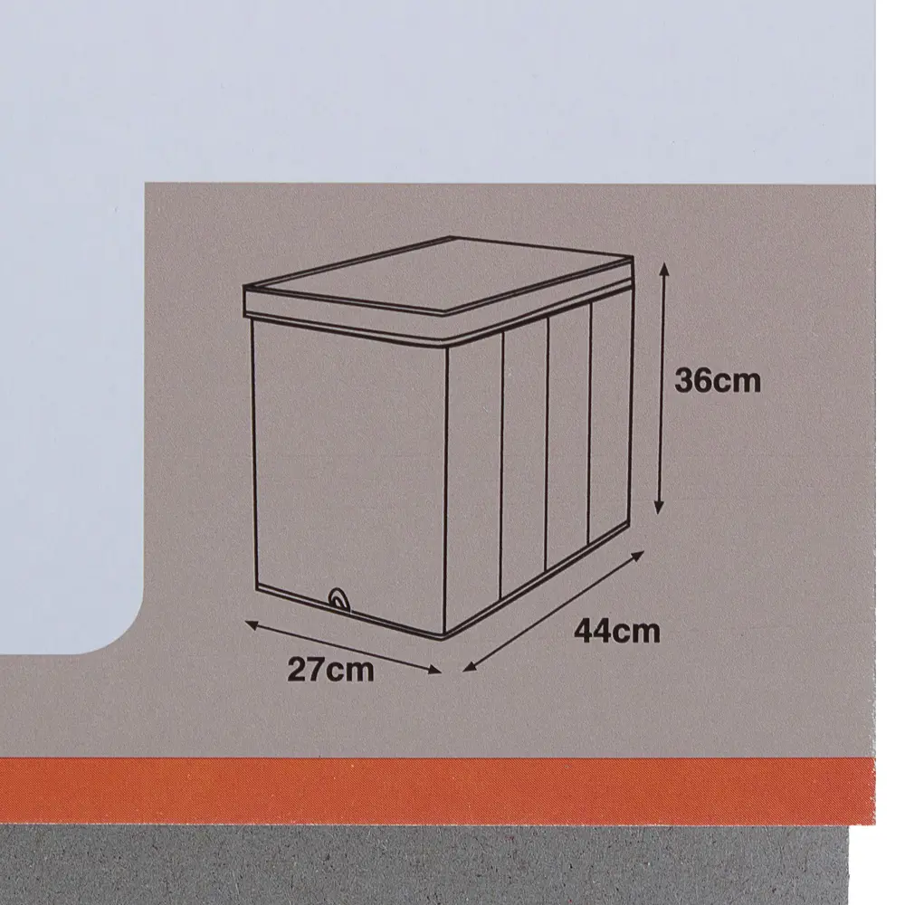 Короб для хранения с крышкой Spaceo 27х36x44 см нетканый материал цвет голубой STLM-2078368 - Вид №2
