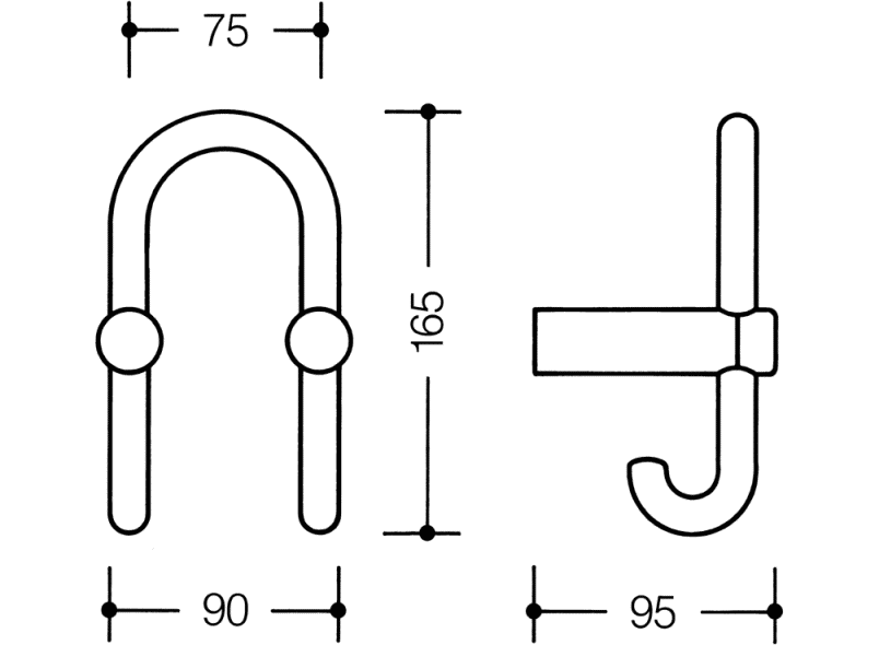 801.90.030 Двойной крючок для гардероба HEWI System 111 | Polyamid  - Вид №20