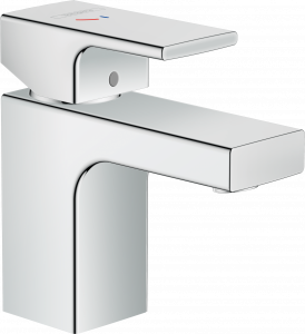 71593000 Vernis Shape Смеситель для раковины 70, однорычажный, CoolStart, со сливным гарнитуром Hansgrohe