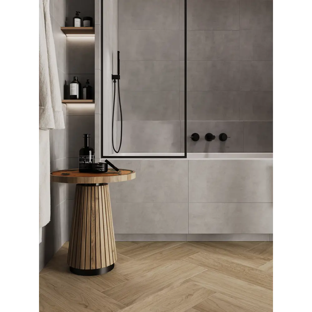 Плитка настенная Betone 30x60 см 1.44 м² матовая цвет серый Santreyd STLM-2076392 - Вид №5