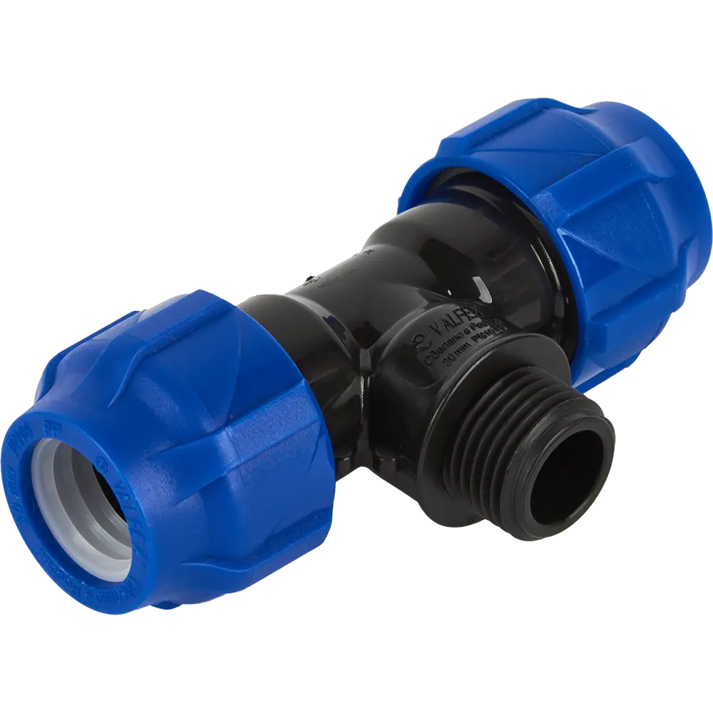 Тройник комбинированный ПНД Valfex 20x1/2"x20 мм НР 1210022001220 STLM-2165091