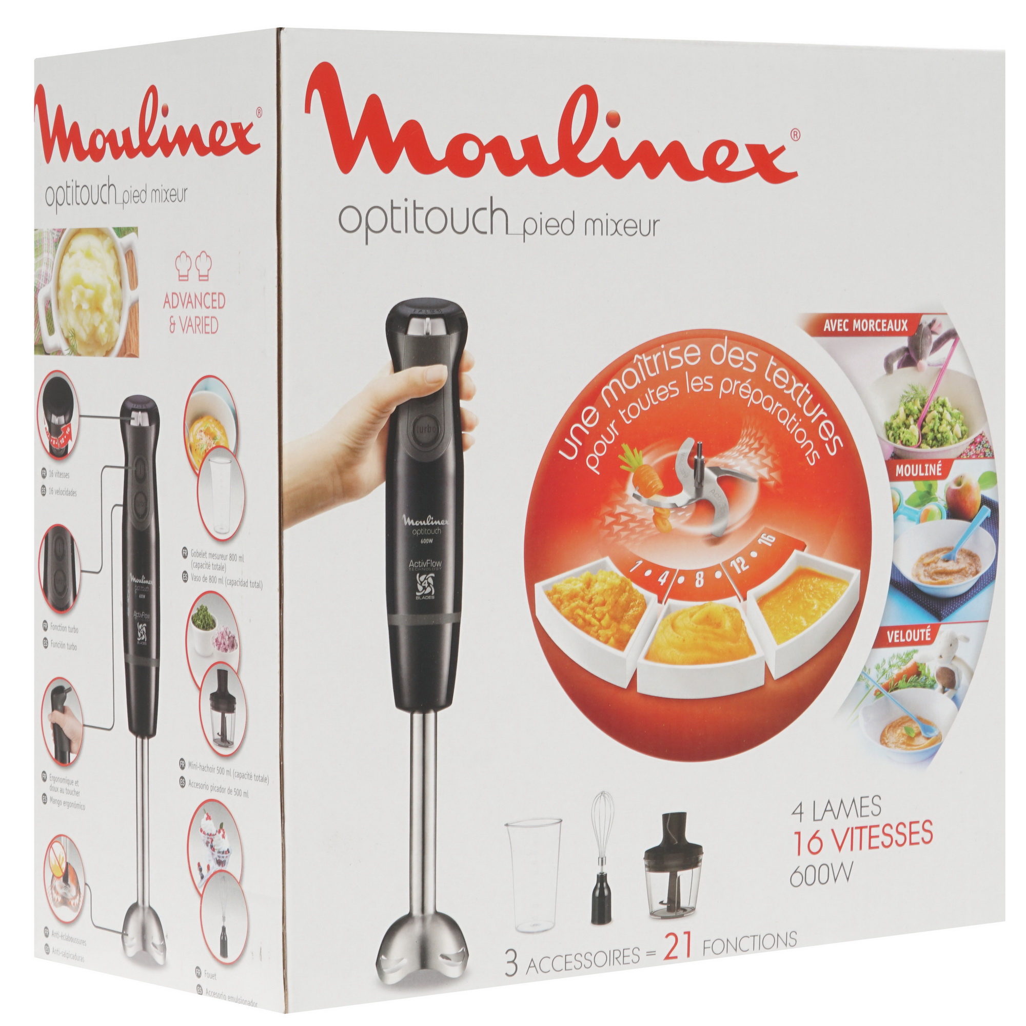 8152417 Блендер погружной Moulinex DD833810 черный STDN-0097008 - Вид №7