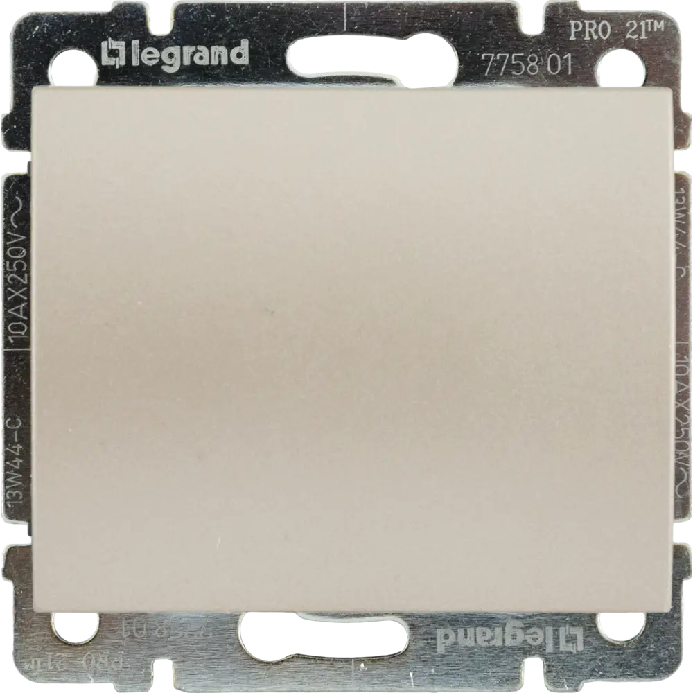 Выключатель Galea, 1 клавиша, цвет титан legrand STLM-2186541 - Вид №1