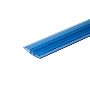 Профиль соединительный для поликарбоната Колибри 4 мм 3 м синий