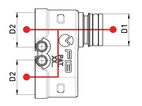 Соединение соединение двойной двойной F / F / M TECO FASTEC® ARCH-00101979 - Вид №2