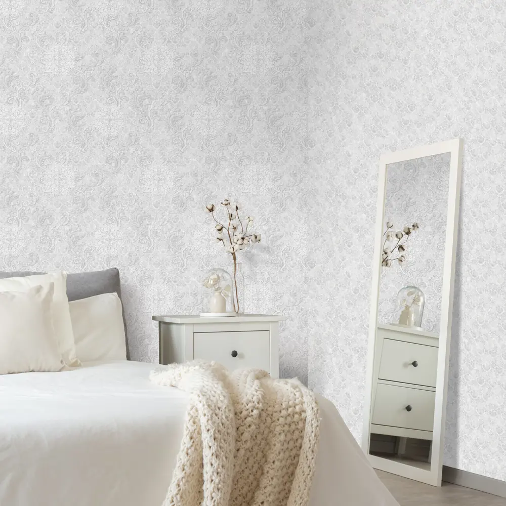 Обои флизелиновые Euro Decor Marco белые 1.06 м ED7115-00 88468846 STLM-2039074 - Вид №3