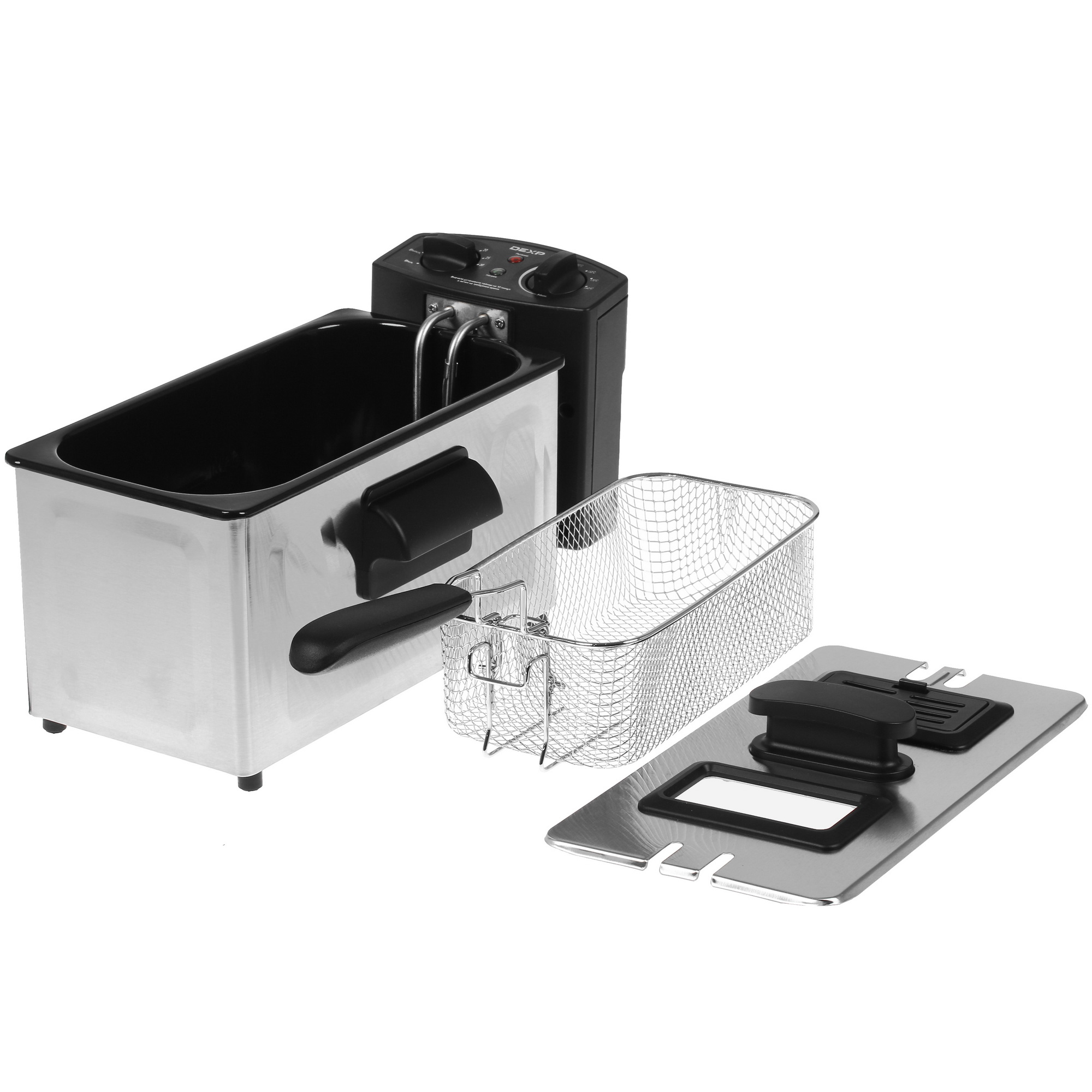1399137 Фритюрница DEXP DF-2500ST серебристый STDN-0039602 - Вид №4