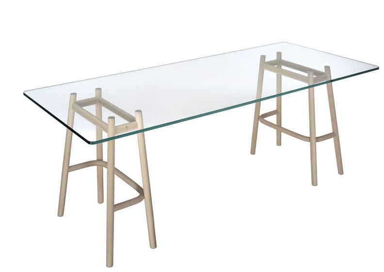 Wiener GTV Design Стол из дерева и стекла Single curve sun-id-1445158 - Вид №1