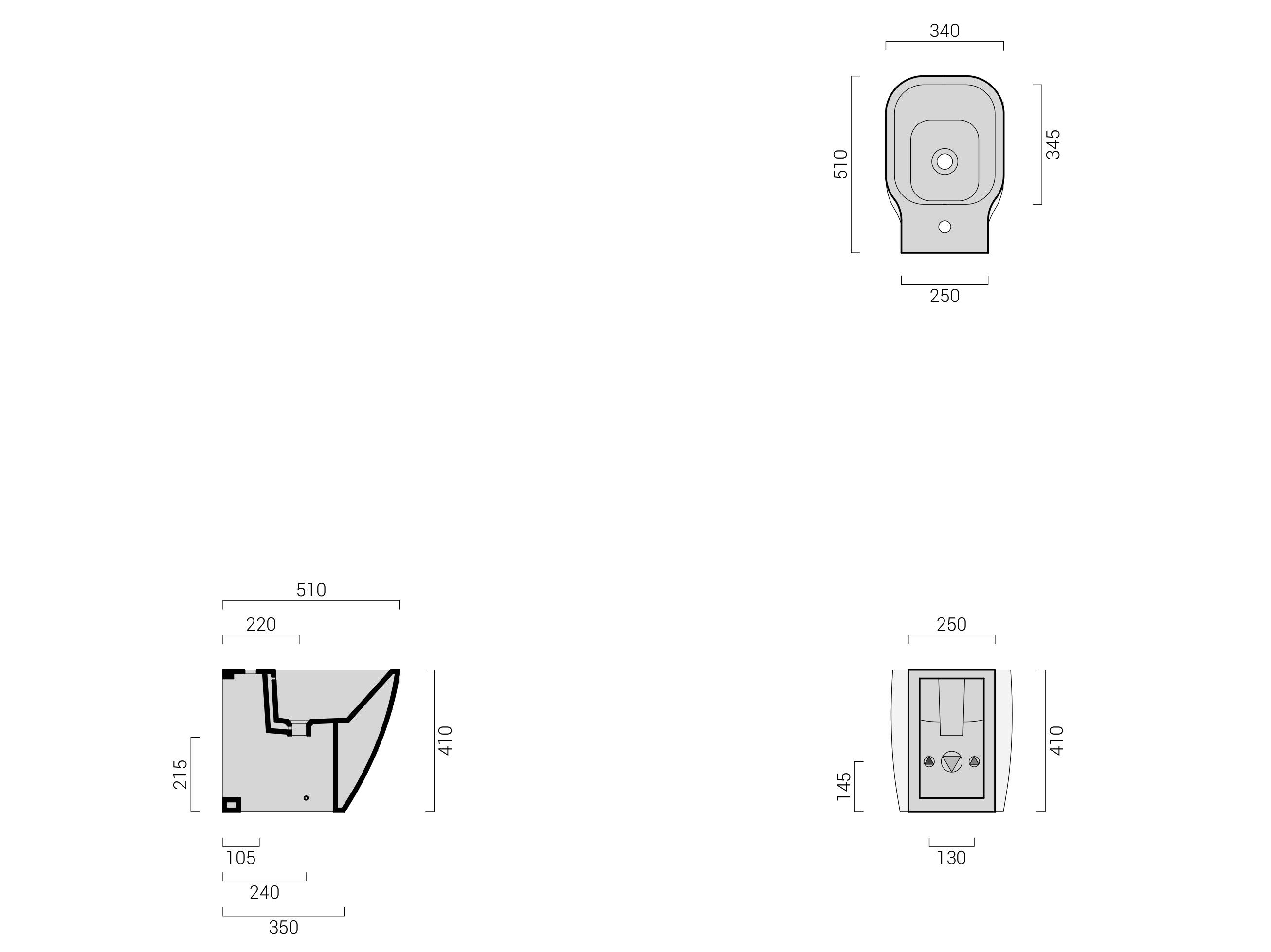 Керамическая напольная сантехника Domus Falerii F-50 Special ARCH-00088555 - Вид №7