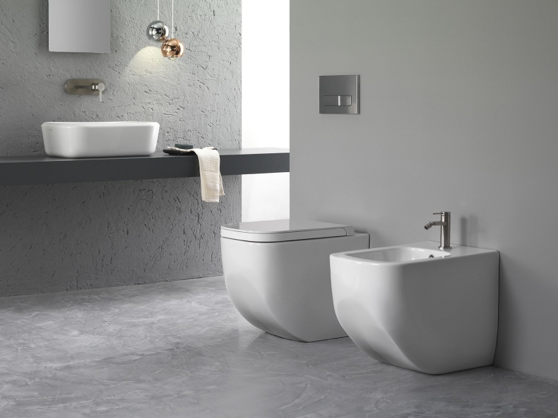 Y1F8 Следующее отверстие позади стены биде Hatria Y3AU01 - Вид №2