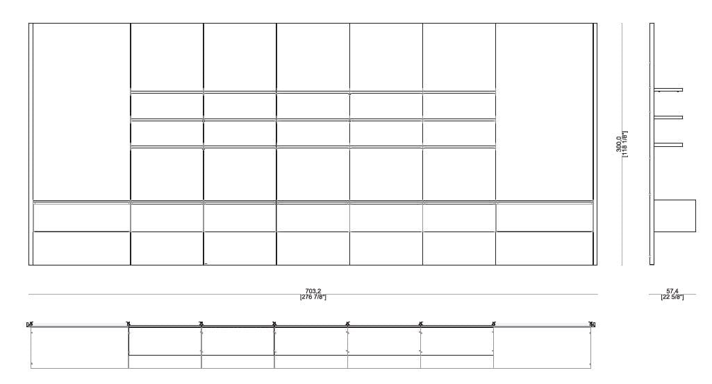 Дубовая стена со встроенным освещением Sicis Blade System ARCH-00105126 - Вид №6