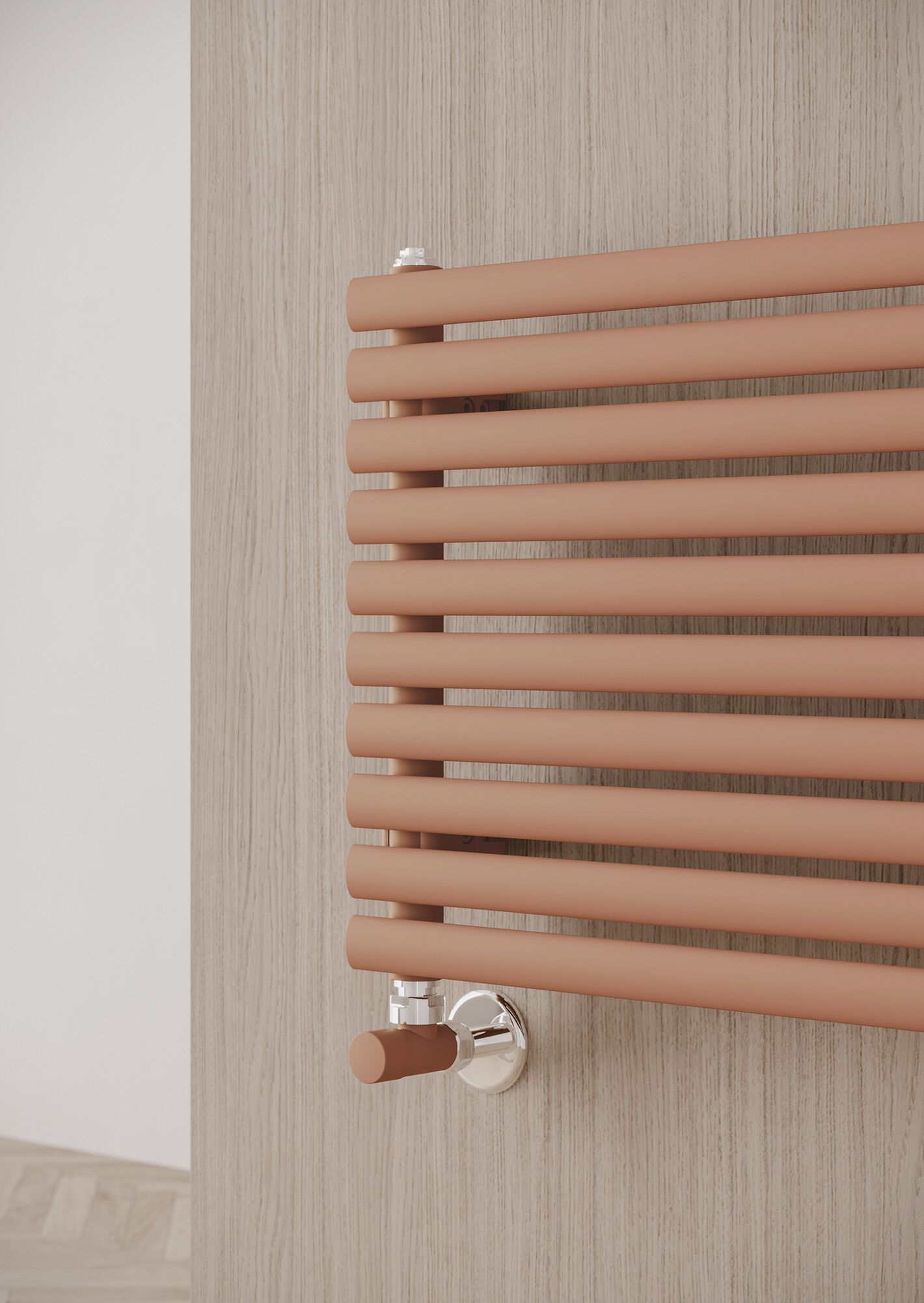 Стальной горизонтальный мебельный радиатор с эллиптическими трубчатыми элементами Irsap Ellipsis ARCH-00028932 - Вид №1