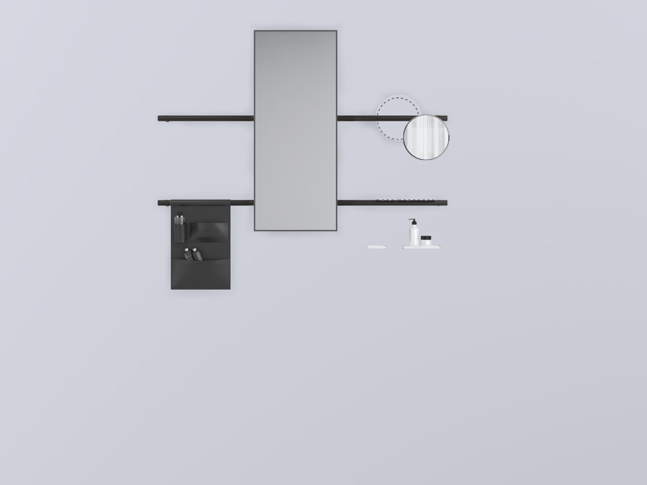 SWSTRE-RO+SWSPR-CM+SWSPI-NM+SWM10-BI+SWM20-BI+SWSCR-NE . прямоугольный дерево cielo Siwa Ceramica Cielo