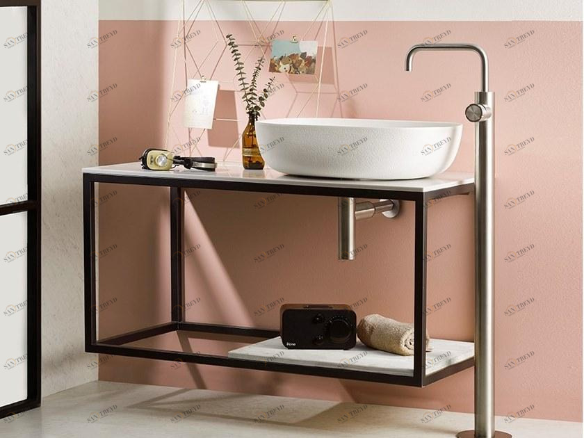 MINA Смеситель для умывальника из нержавеющей стали Synth 4380t