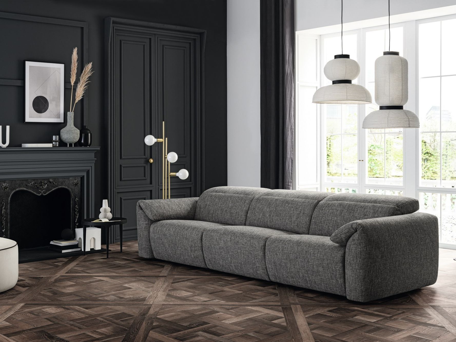 3-местный тканевый диван с подголовником Felis Softliving ARCH-00050314 - Вид №1