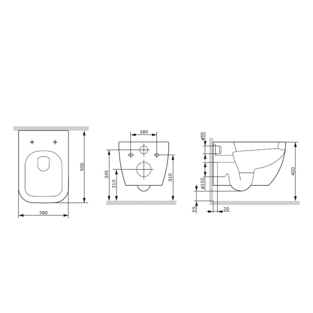 Комплект инсталляции Geberit Alpha с безободковым унитазом AM.PM Gem клавиша Geberit Alpha хром STLM-2165859 - Вид №12