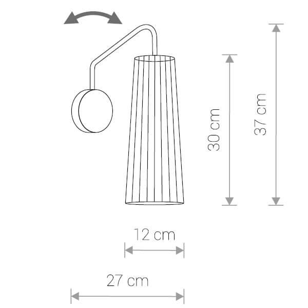 Бра галогеновое бежевое Dover 9261 NOWODVORSKI DOVER 00-3928784 Бежевый - Вид №1
