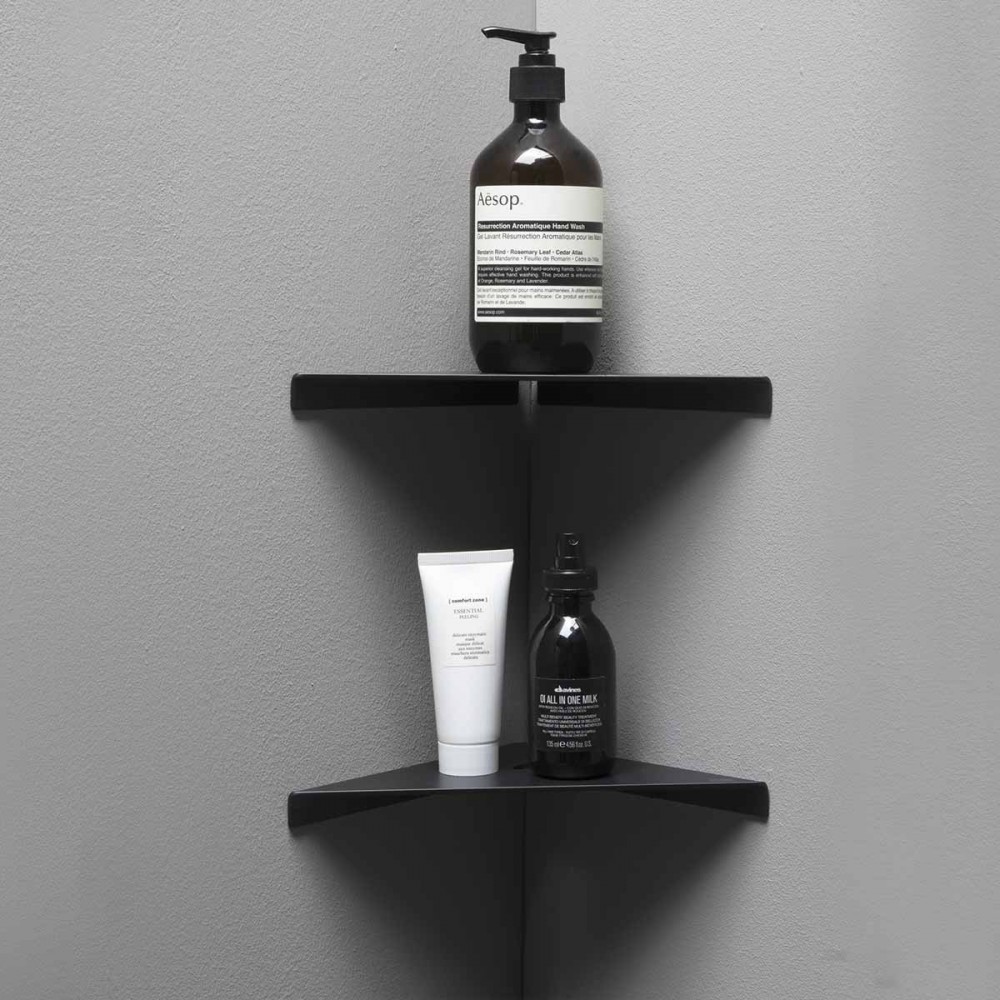 ELMEANNREVEVER Life Design Угловая полка для душа - Elegance  Непрозрачный черный  - Вид №2