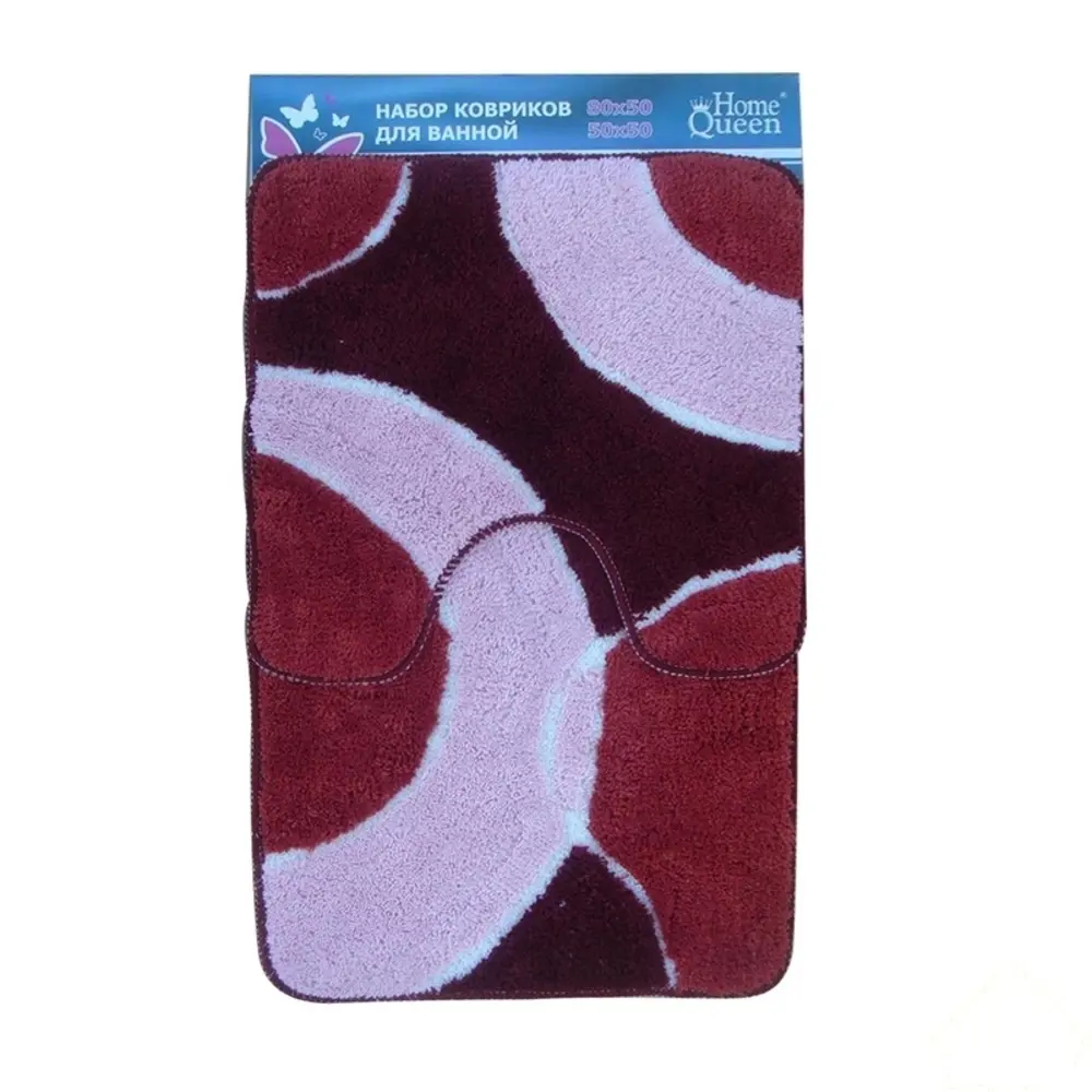 Набор ковриков для ванной комнаты и туалета, 50х80 см и 50х50 см HOMEQUEEN STLM-2082546
