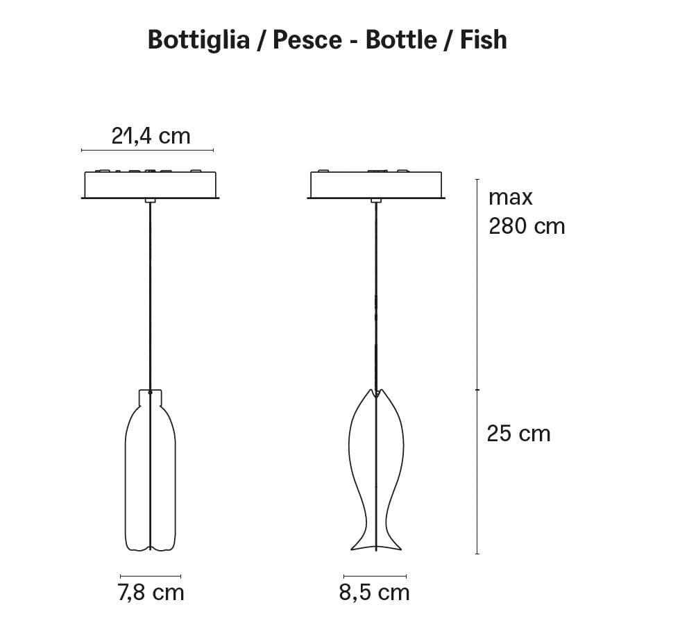 Металлический светодиодный подвесной светильник FontanaArte TUTTI ARCH-00037333 - Вид №7