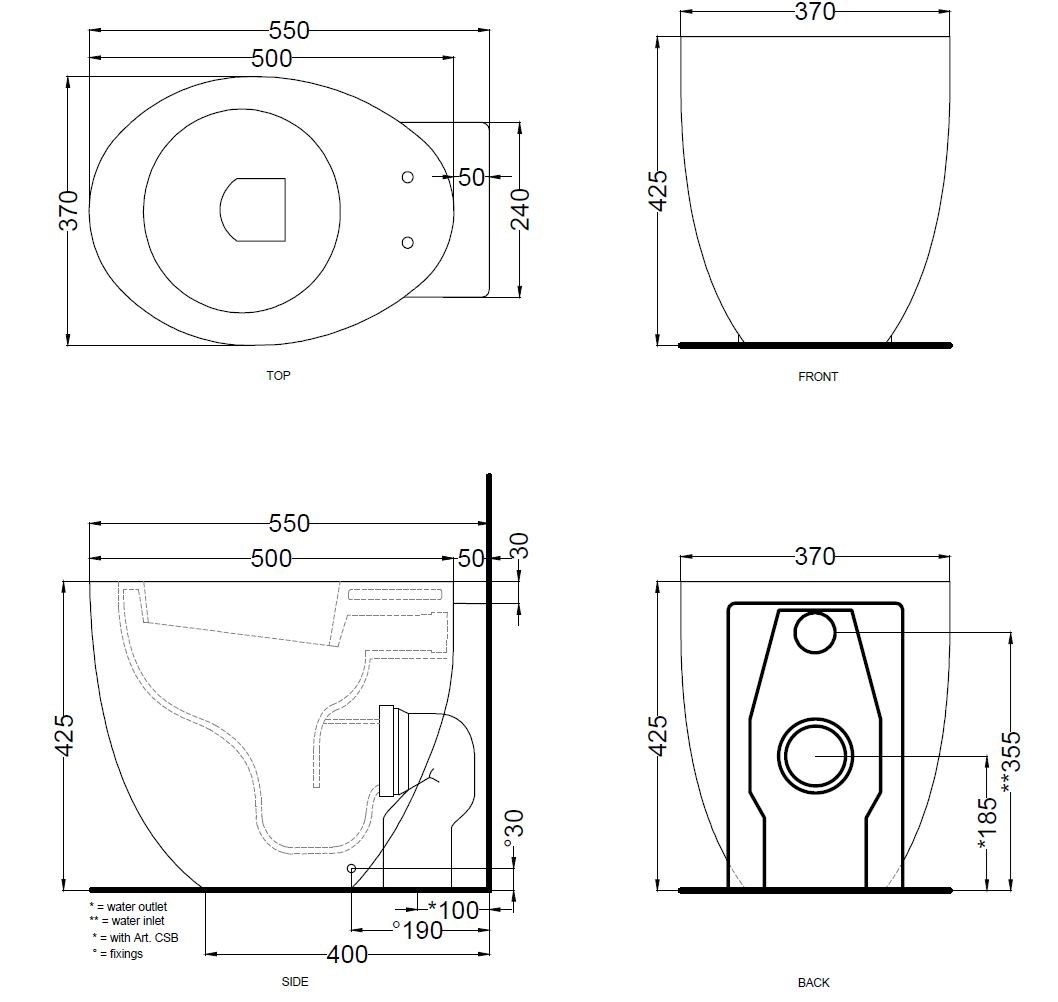 Керамический туалет Ceramica Cielo Le Giare ARCH-00132679 - Вид №3