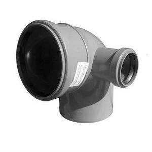 Отвод с патрубком правый 87 SINIKON ПП D110х50 мм Стандарт
