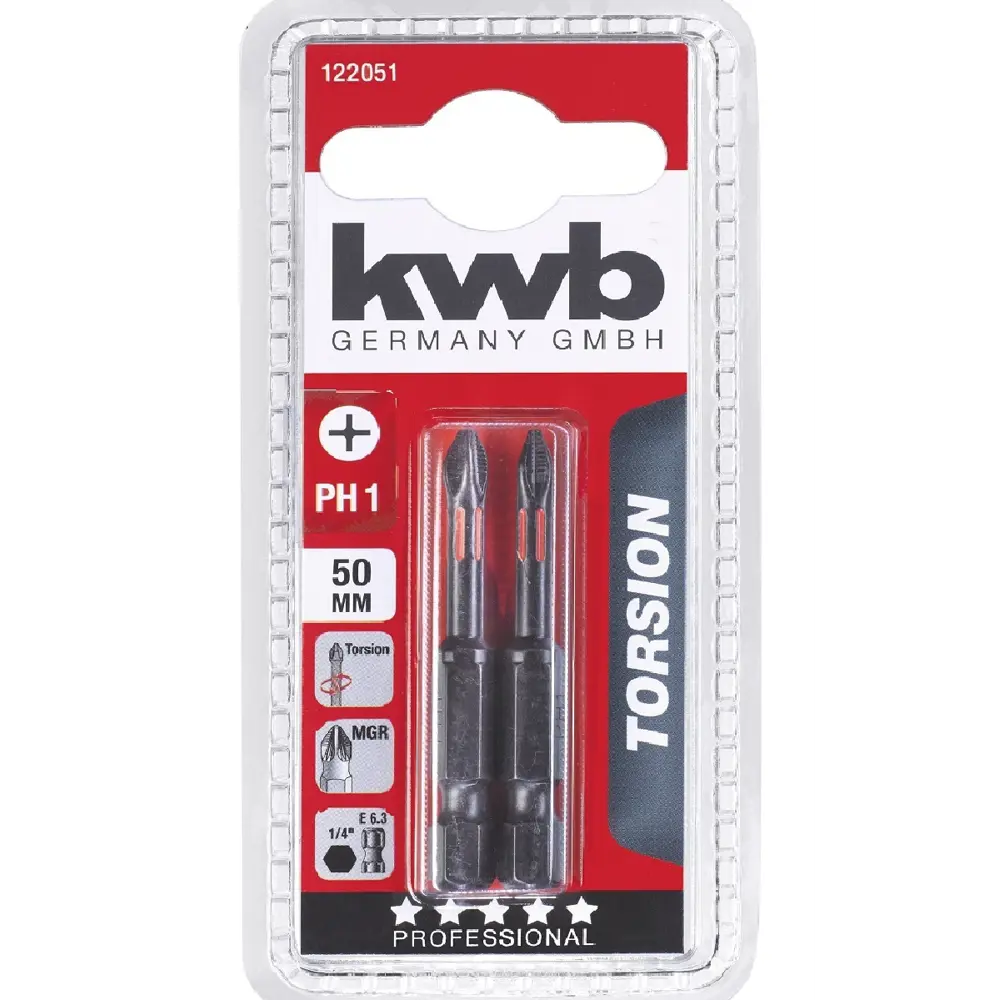 Бита KWB 122051 PH1x50 мм, 2 шт Santreyd STLM-2210674 - Вид №1