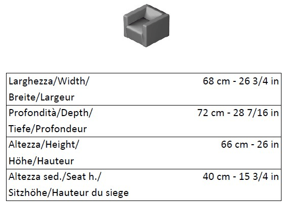 La Cividina Кресло тканевое с подлокотниками по контракту Cubus sun-id-1371400 - Вид №5
