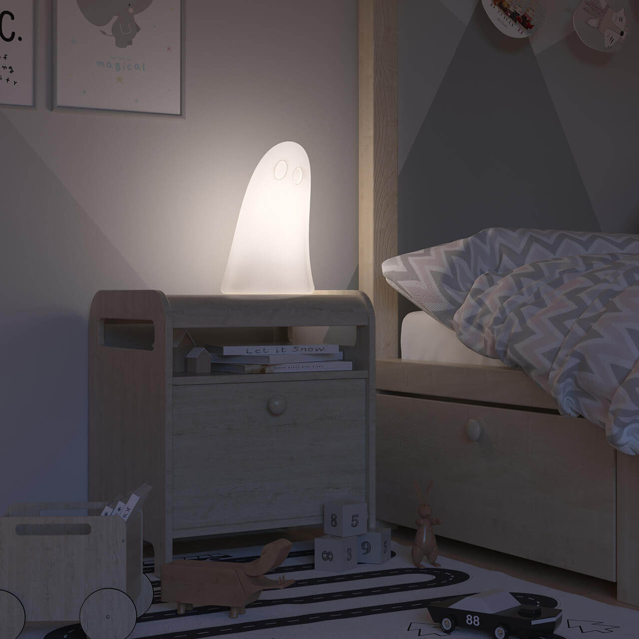 Настольная лампа M3light Casper 71423000 M3LIGHT НЕОБЫЧНЫЕ, СТАТУЭТКА 314047 Белый  - Вид №2