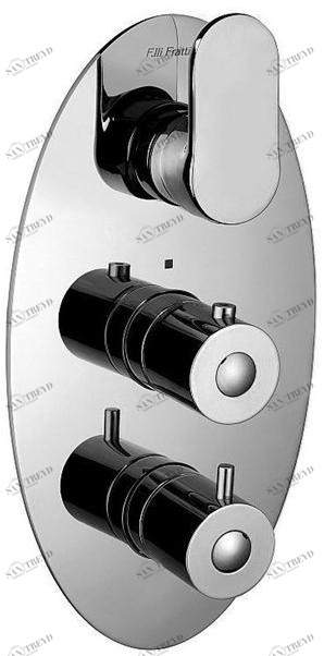 Rubinetterie Frattini Встраиваемый термостатический смеситель для душа, 3 направления Fosca sun-id-1417526