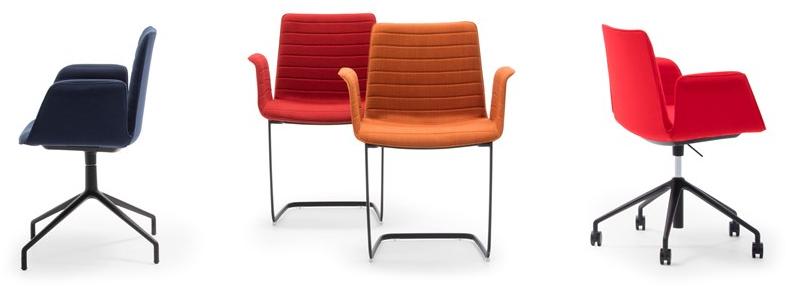 Andreu World Стул офисный вращающийся с 5 спицами на колесиках Flex armchair So1661 - Вид №1