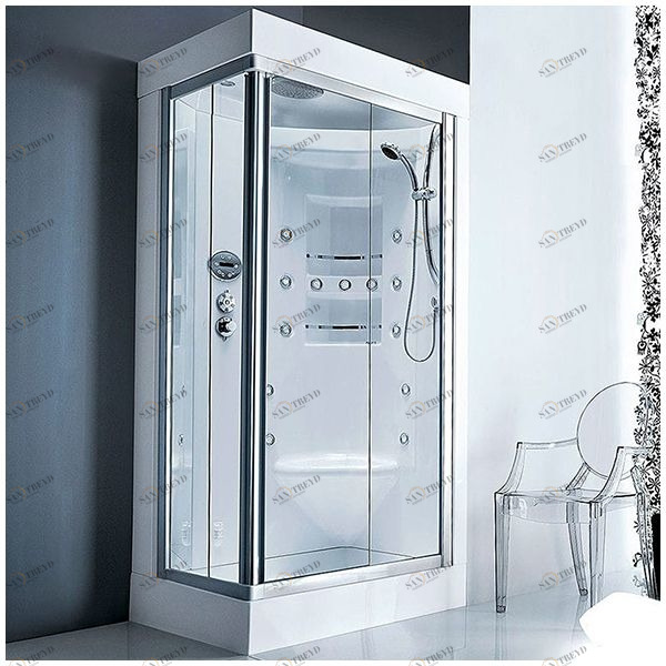 Душевая кабина Gruppo treesse Acquazzurra 80х100 STI-B7536S белая с гидромассажем угловая левая STIB7536S