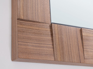 Прямоугольное зеркало из орехового дерева с рамкой