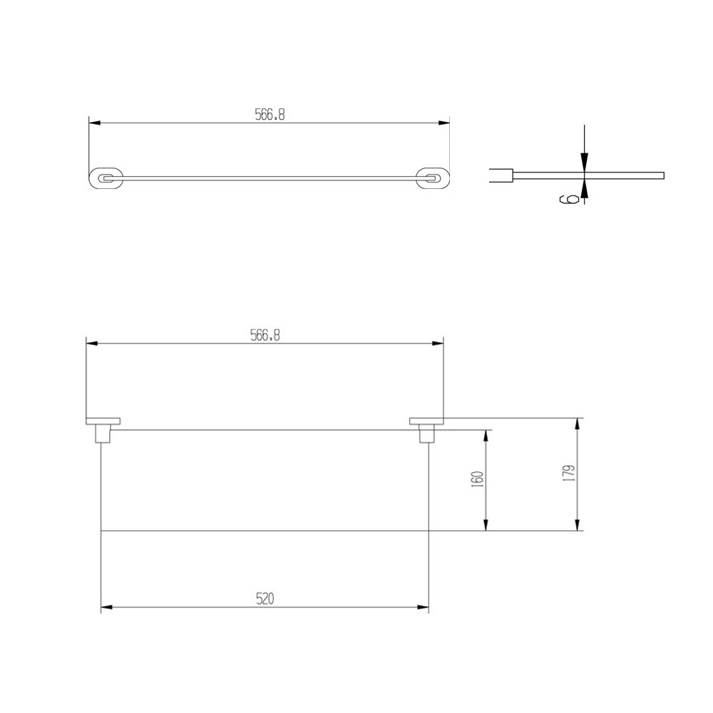 R50113 Полка стеклянная Raiber  - Вид №2