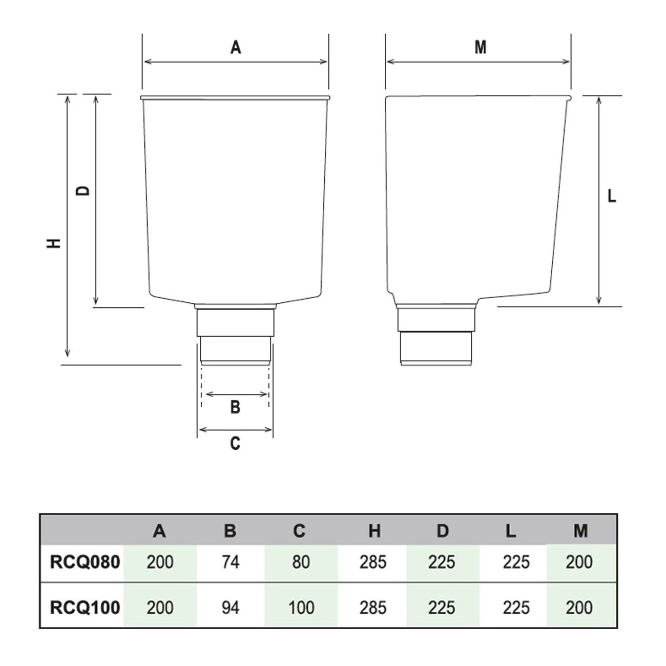 Квадратный сборщик водосточных труб First Corporation First Plast ARCH-00036117 - Вид №2
