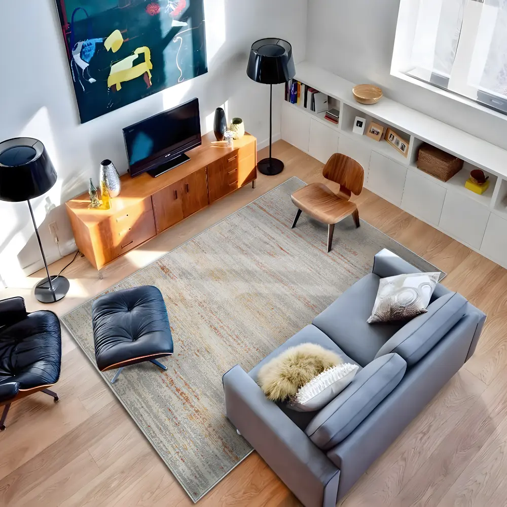 Ковер Merinos Зингер 80x150 см серый абстрактный 89417901 STLM-1572467