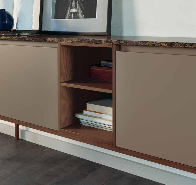 Mobiltesino Буфет из лакированного ясеня с распашными дверцами Suite sun-id-1454909 - Вид №3