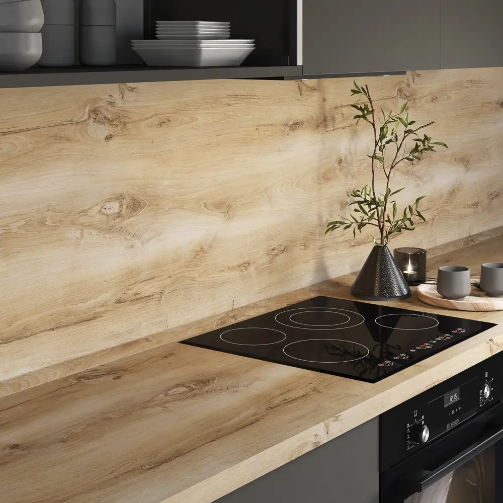 Стеновая панель Дуб горный 240x0.6x60 см МДФ цвет светлый Santreyd STLM-2042455 - Вид №3