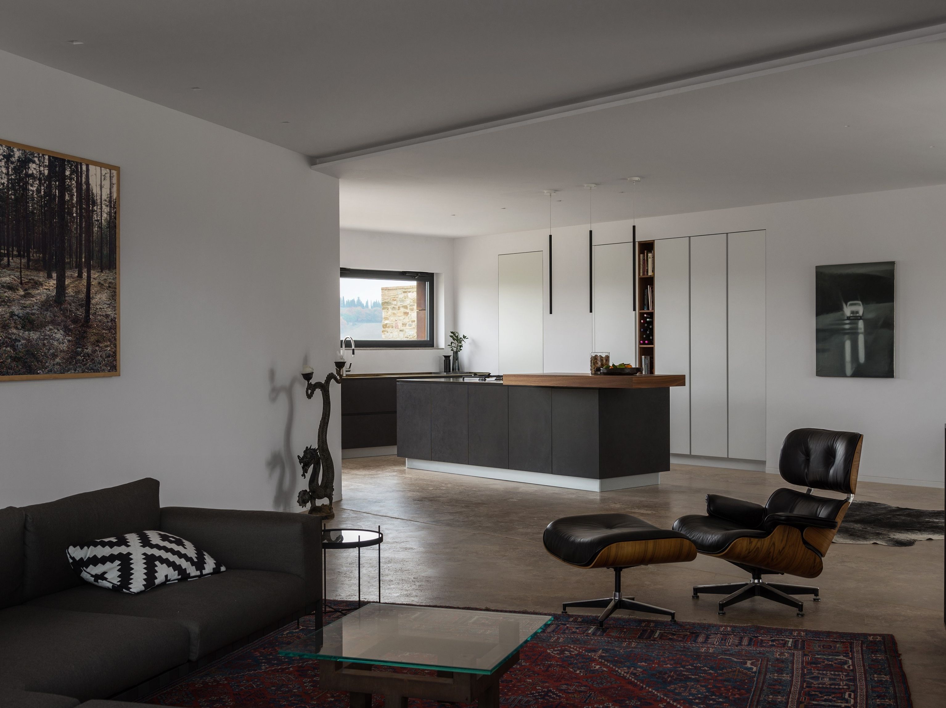 Кухня с островом без ручек на заказ TM Italia Cucine ARCH-00013955